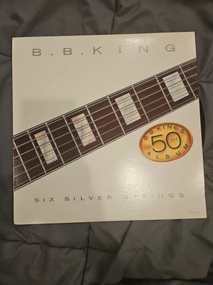 B. B. King Six Silver Strings BLUES LP Vinyl Record 1985  - Image 1 of 4