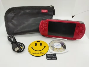 Radiant Red Sony PSP 3000 System [TESTED] Playstation  [REGION FREE] - Picture 1 of 11