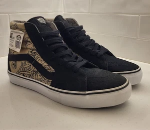 Vans Syndicate X MR Cartoon Sk8 Hi S Industrial Black Khaki 2007 Men's size 9 - Picture 1 of 10