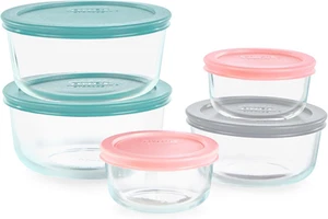 Pyrex Simply Store Meal Prep Rectangular Glass Storage 10-Piece Set - Picture 1 of 12