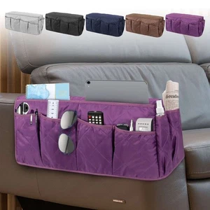 TV Fernbedienung Organizer Halter für Sofa Stuhl Armlehne 14 Taschen Tasche - Bild 1 von 15