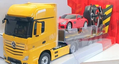 Rastar 1/26 Scale Radio Control TY44127212 Mercedes Actros & R/C Mercedes AMG GT - Image 1 of 4