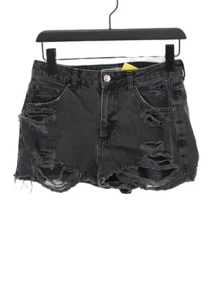 Topshop Women's Shorts W 28 in Grey Cotton with Polyester Mom - Image 1 of 4