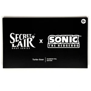 Magic MTG Secret Lair x Sonic: Turbo Gear Foil Edition - Same Day Shipping - Picture 1 of 10