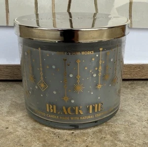 Bath & Body Works Black Tie 3-Wick Large Candle 14.5 oz NEW Never Burned - Picture 1 of 4