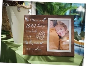 Wood Memorial Picture Frame, Memorial Gifts for Loss of Loved One Gifts, Solid - Picture 1 of 8