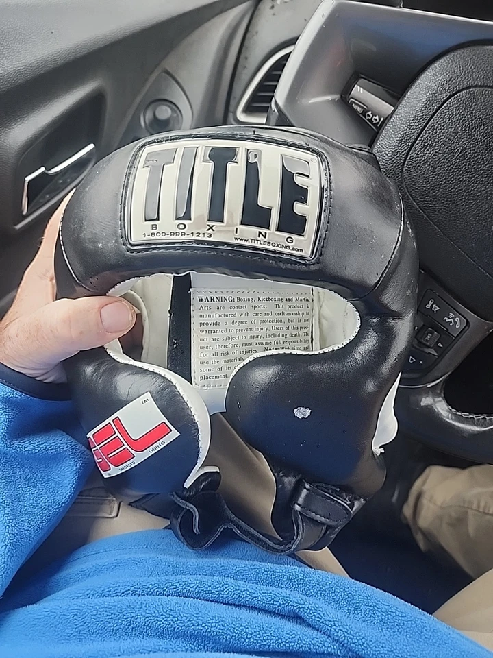 Title Boxing Gel World Full Face Training Headgear - Black - Image 1 of 4