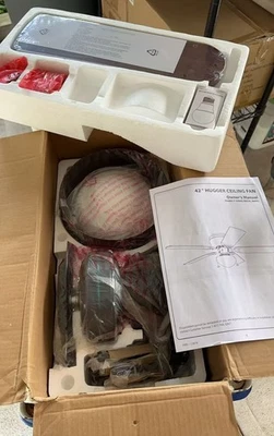 Prominence Home 50860 Alvina LED Globe Light Hugger/Low Profile Ceiling Fan 42in - Image 1 of 2