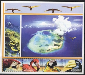 Birds Micronesia 2003 Macaws Flamingo Hornbill SS MNH - BIRDS25-03 - Picture 1 of 1