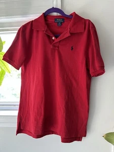 Polo Ralph Lauren Red Cotton Polo Shirt, kids large (14 - 16) - Picture 1 of 6
