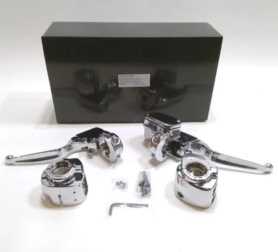 NEW V-Twin 1/2" Bore Handlebar Control Kit Chrome 2015 up Harley Softail 22-0886 - Image 1 of 4