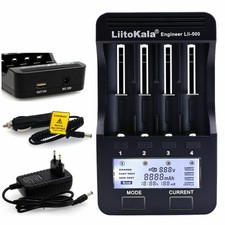 Bettery Charger LCD Lii 500 300 3.7V 18350 18500 17500 10440 26650 1.2V 5V