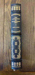 Franklin Library The Adventures of Huckleberry Finn 1979 Mark Twain - Imagen 1 de 10
