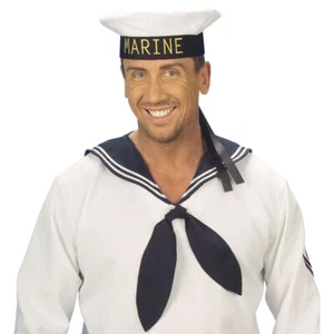 Marine Mütze Seemann Matrosenmütze Navy Kapitänsmütze Matrose Uniform Kapitän - Bild 1 von 2