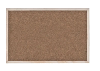 Set of 5 Cork Board 24''X16' Wooden Frame Brown Bulletin Board 10 Pins Included. - Image 1 of 4