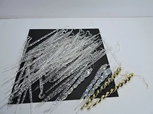 iccicle Christmas ornaments over 60 of them a few large ones also vintage - Picture 1 of 5