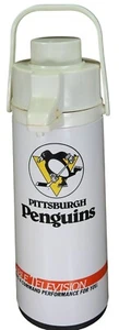 Vintage 1986 Pittsburgh Penguins Spielplan SGA TCI Kabelfernsehen Kaffeespender - Bild 1 von 6