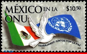 2482 MEXICO 2005 UNITED NATIONS DAY, UN ONU, FLAGS, DOVE, BIRDS, MNH - Picture 1 of 2