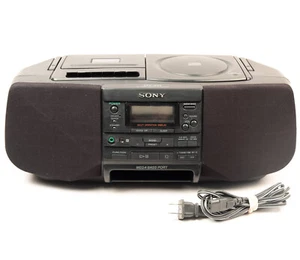 Sony CFD-S33 Reproductor de CD Cassette Grabadora Radio Estéreo Boombox - ¡PROBADO Y Funciona! - Imagen 1 de 14