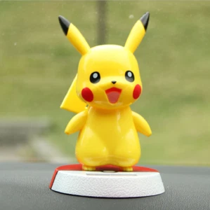 Cute Solar Powered Bobbling Toy Shaking Head Pokemon Pikachu Home/Car Ornament - Picture 1 of 8