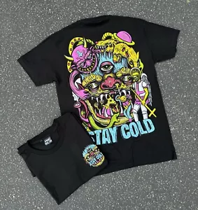 Camiseta grande Stay Cold "Staycold" Apparel para hombre (negra) (NUEVA) - Imagen 1 de 1