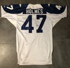 Dallas Cowboys Clayton Holmes Autographed game issued Vintage Apex Jersey 75th - Picture 1 of 11