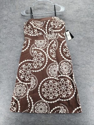 Vestido AGB para mujer 10 marrón sin mangas Foto 1 de 4