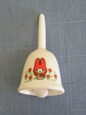 Vintage My Melody Sanrio Miniature Bell White Bone China Japan 1.75” tall - Image 1 of 4