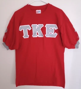 Eagle USA Football Red T Shirt Men's Medium Short Sleeve Made in USA 100% Cotton - Picture 1 of 5