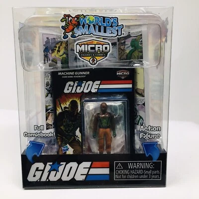 Figura GI Joe Machine Gunner Micro World's Smallest Super Impulse 2022 sellada Foto 1 de 4