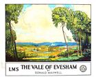 Vintage Lms Vale Of Evesham Railway Poster Print A3/A4