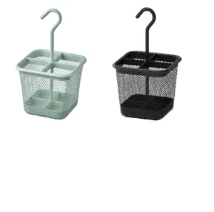 Organizador de cubiertos Ikea soporte fácil de agarrar cesta verde pálido/antracita - Imagen 1 de 6