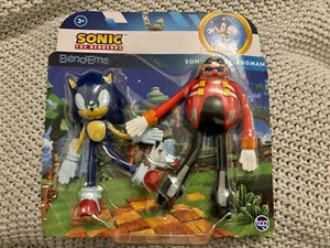 Sonic The Hedgehog Bend-Ems Sonic Vs Dr Eggman Bendems Toy Figure - Picture 1 of 5