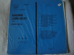 O.A.S.I. RECORDS PRESENTS GIACOMO LAURI-VOLPI TENOR OPERATIC RECITAL VINYL LP EX - Picture 1 of 3