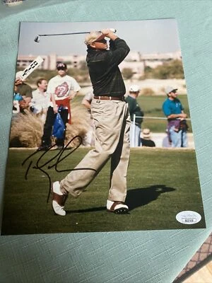 Foto firmada/autografiada de Tom Lehman 1996 campeón del US Open JSA Foto 1 de 2