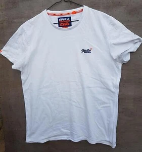 Superdry Men's T-Shirt Size 2XL Regular White Short sleeve Tee T XXL - Picture 1 of 16