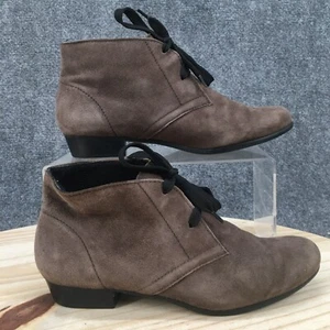 Munro American Boots Womens 6 Sloane Chukka Brown Lace Up Round Toe Ankle Top - Picture 1 of 10