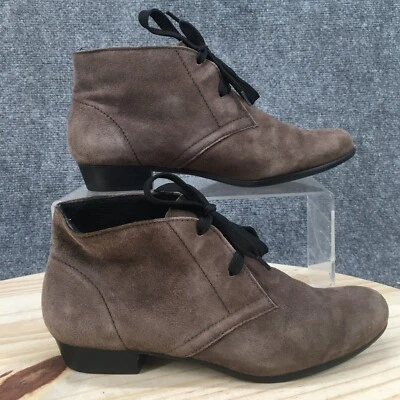 Munro American 靴子女式 6 Sloane Chukka 棕色系带圆头踝上衣 — 第 1/4 张图片