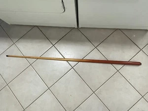VINTAGE BRUNSWICK WOODEN POOL CUE ONE PIECE 52" - Picture 1 of 6