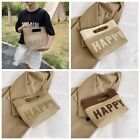 Large Capacity Straw Woven Tote Bag Letter Letter Beach Bag  Beach