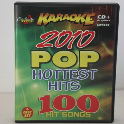 CHARTBUSTER KARAOKE 6 CD+G HOTTEST POP HITS 2010 VOL-507 NEW Box with Song List - Image 1 of 4
