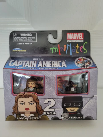 Marvel Minimates PEGGY CARTER & HYDRA SOLDIER Captain America Movie Wave 40 4d3 Cover