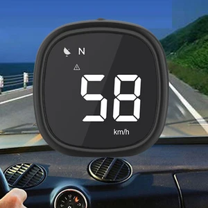 Auto GPS Speedometer HUD Gauge Display KM/h MPH Overspeed Alarm Compass Time  - Picture 1 of 13