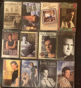 Randy Travis 12 Cassette Lot. His First 10 Releases And Greatest Hits 1 & 2. - Picture 1 of 9