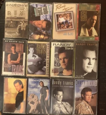 Randy Travis 12 Cassette Lot. His First 10 Releases And Greatest Hits 1 & 2. - Image 1 of 4