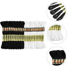 24 Pcs Cuttable Embroidery Floss Black and Stitch Thread Sewing Kit