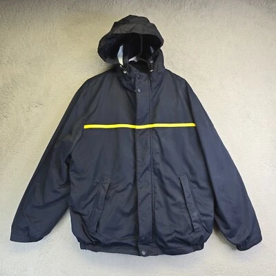 Chaqueta reversible Nautica para hombre M impermeable polar azul Y2K años 90 leer Foto 1 de 4