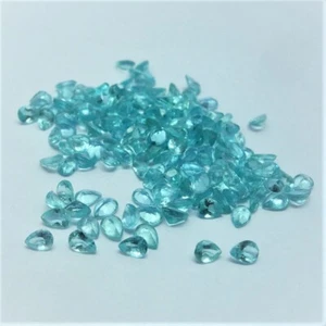 Natural Apatite 6x4mm Pear Cut Green color Loose Gemstone 2 Piece - Picture 1 of 4