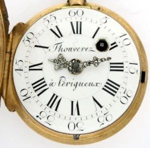 Antique Pocket Watch - Gold case, verge, France, c1790 - Picture 1 of 9