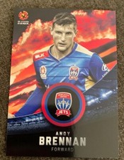 2016/17 Tap N Play A-league Newcastle Utd Jets Andy Brennan Trading Card #124